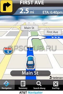 GPS-навигация для iPhone - TeleNav от AT&T