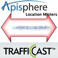 Apisphere + TrafficCast International = новый трафик-сервис для телефонов с gps.