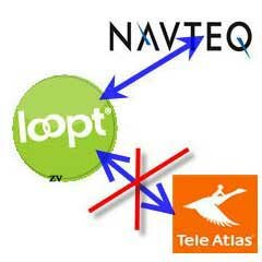 Навигационный сервис Loopt будет использовать карты Navteq. 