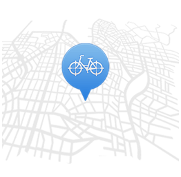 Bike+ использует GPS для отслеживания местоположения велосипеда